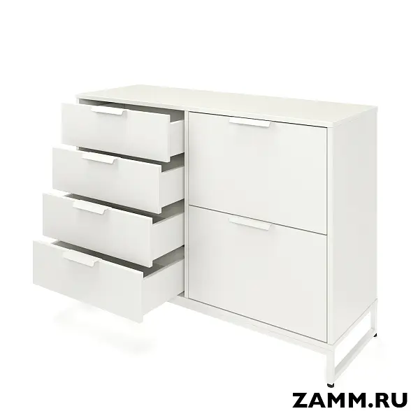 Комод ZAMM Прага 4. 2 секции на металлическом основании 414 (Ш:1180, Г:414, В:860) 