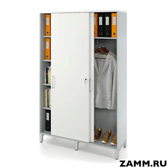 Локер ZAMM (шкаф-купе) 5 полок. 1 с: шт., 2 с: 5 полок. На мк. 1200 (Ш:1200, Г:414, В:1902)