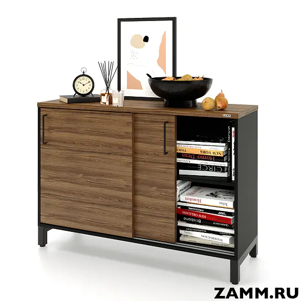 Комод ZAMM 2 полки. На металлокаркасе 1200 (Ш:1200, Г:414, В:836)
