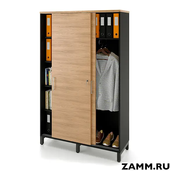 Локер ZAMM (шкаф-купе) 5 полок. 1 с: шт., 2 с: 5 полок. На мк. 1200 (Ш:1200, Г:414, В:1902)