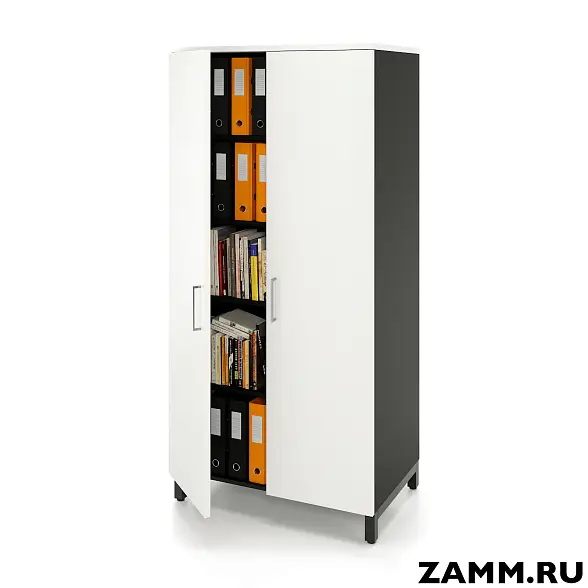 Шкаф ZAMM распашной 5 полок, 2 двери. На металлокаркасе 900, B=600 (Ш:900, Г:600, В:1905)