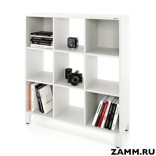 Стеллажная система MIX 3х3 ZAMM для дома. На металлокаркасе (Ш:1121, Г:370, В:1247)