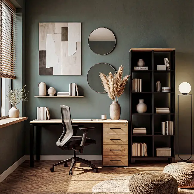 Стеллажная система MIX 3x4 ZAMM. На металлокаркасе (Ш:1494, Г:370, В:1247)