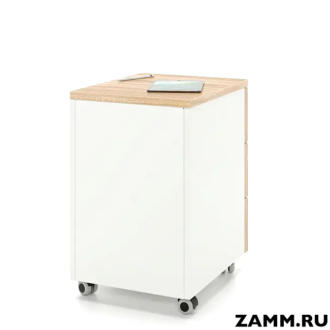 Тумба мобильная ZAMM. 3 ящика без замка (Ш:410, Г:500, В:613)