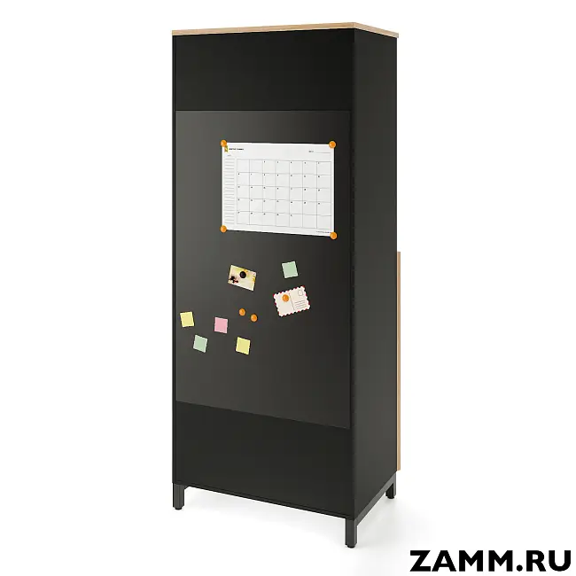Шкаф ZAMM распашной 6 полок, 2 двери, 3 полки закрыты, 3 полки открыты (Ш:900, Г:600, В:2270)