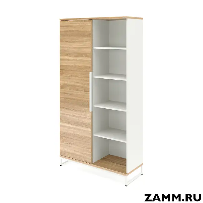 Шкаф ZAMM Прага 2 секции. На металлическом основании Левый 414 (Ш:1158;Г:414;В:1985)