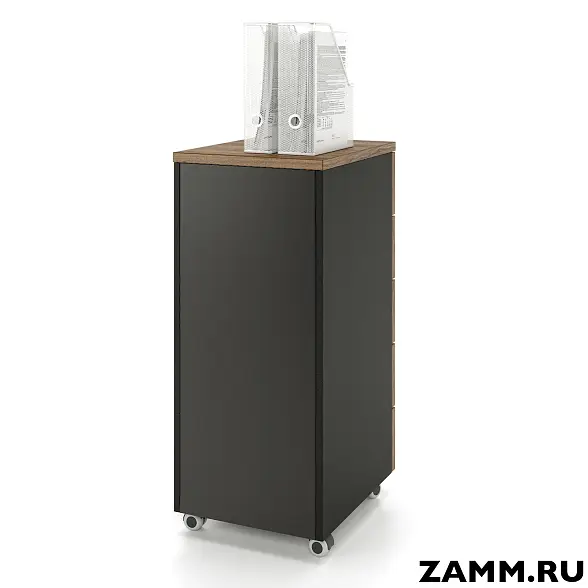 Тумба мобильная ZAMM. 5 ящиков с центральным замком (Ш:410, Г:500, В:958) 