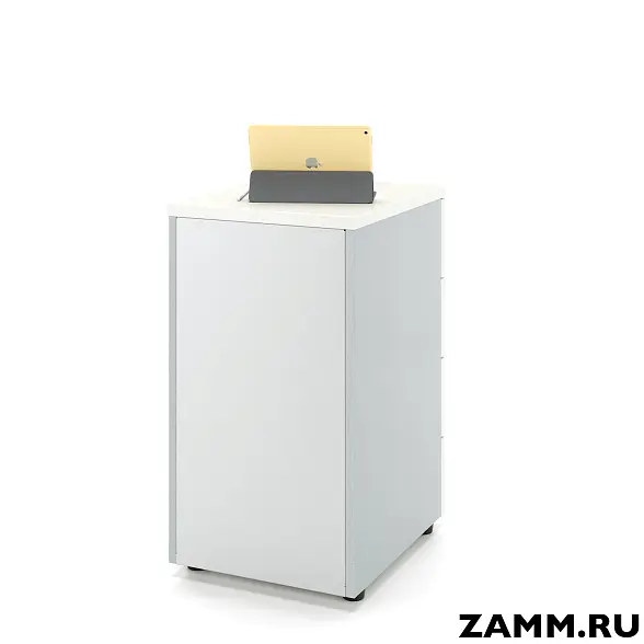 Тумба приставная ZAMM. 4 ящика с центральным замком 500 (Ш:410, Г:500, В:613) 