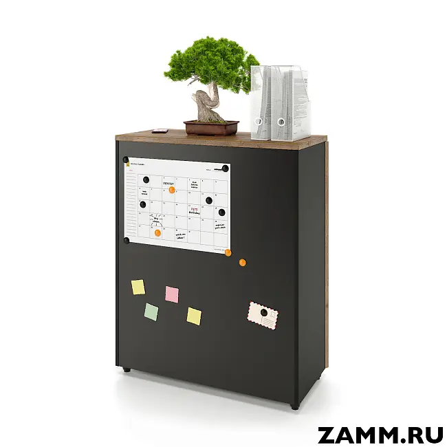 Шкаф ZAMM распашной 3 полки, 2 двери. На регулируемых опорах 900  (Ш:900, Г:414, В:1117)