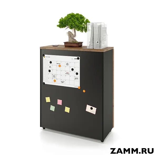 Шкаф ZAMM распашной 3 полки, 2 двери. На регулируемых опорах 900  (Ш:900, Г:414, В:1117) 