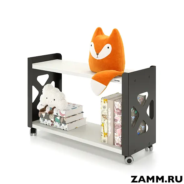 Стеллаж мобильный ZAMM HOME 2 полки