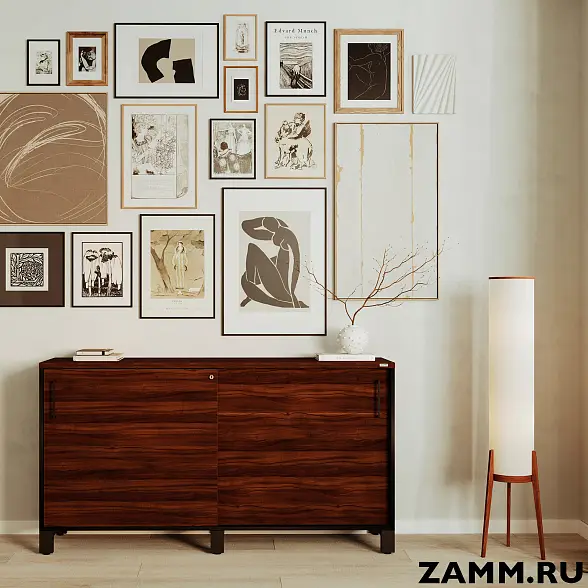 Локер ZAMM (шкаф-купе) 2 полки. На металлокаркасе 1200 (Ш:1200, Г:414, В:836) 