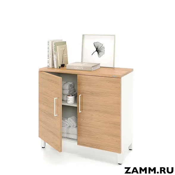 Шкаф ZAMM распашной 2 полки, 2 двери для дома. На металлокаркасе 900 (Ш:900, Г:414, В:831)