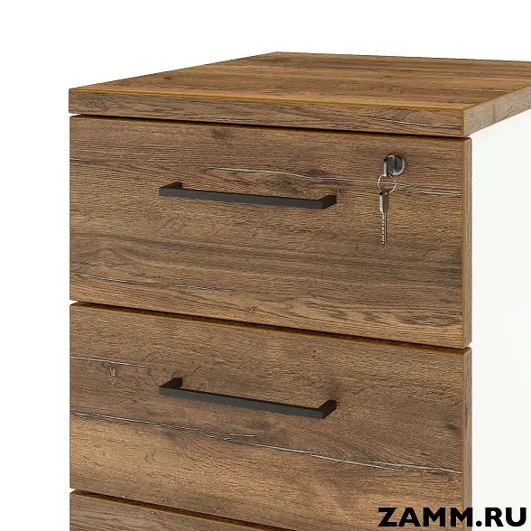 Тумба мобильная ZAMM. 5 ящиков с центральным замком (Ш:410, Г:500, В:958) 